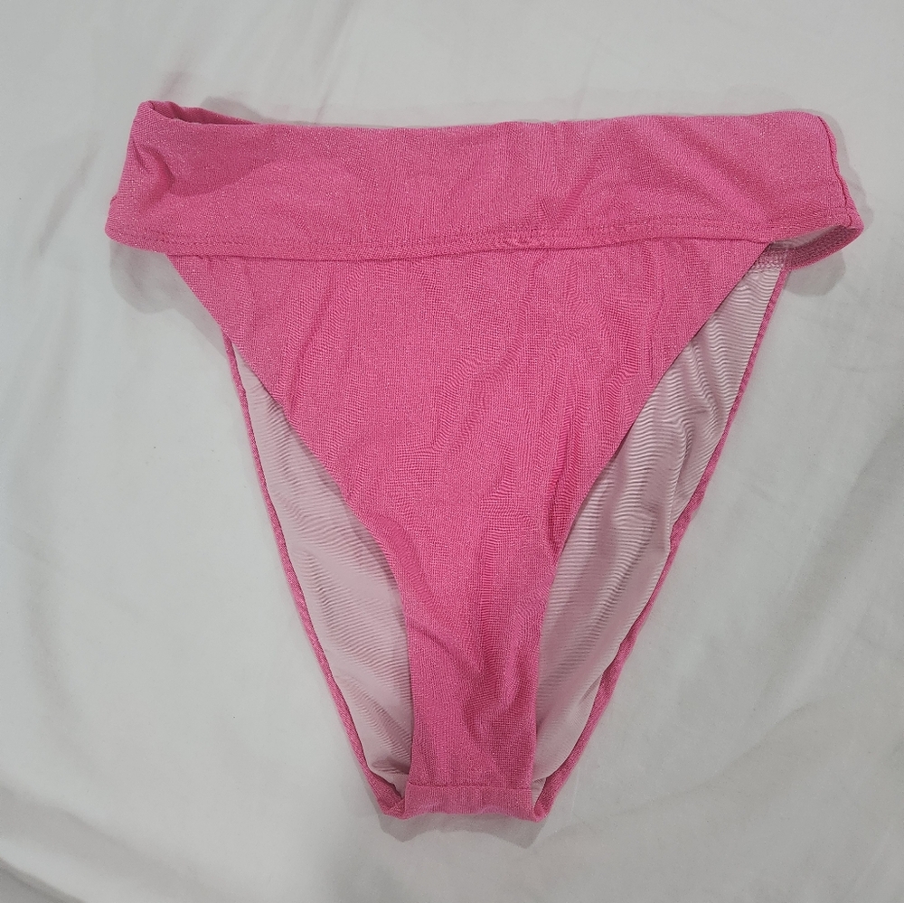 VYB SWIM High Waist Pink Bikini Bottom